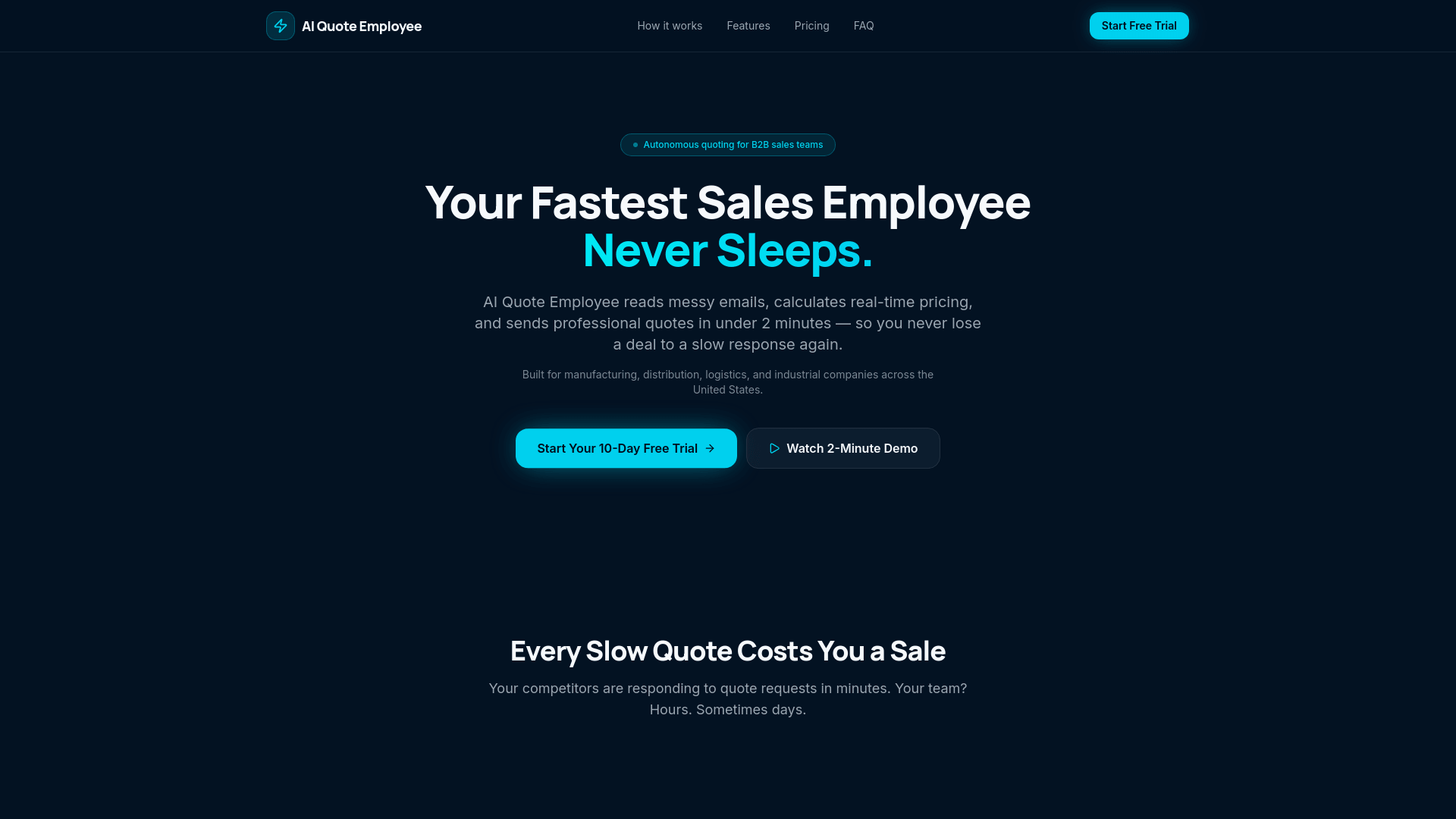 SpeedQuote Screenshot