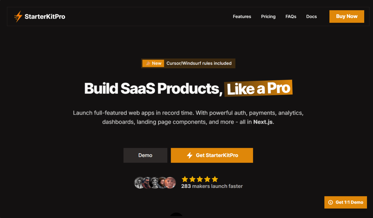 StarterKitPro Screenshot