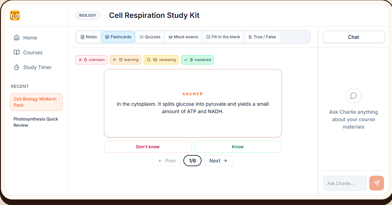 StudyCheetah Screenshot