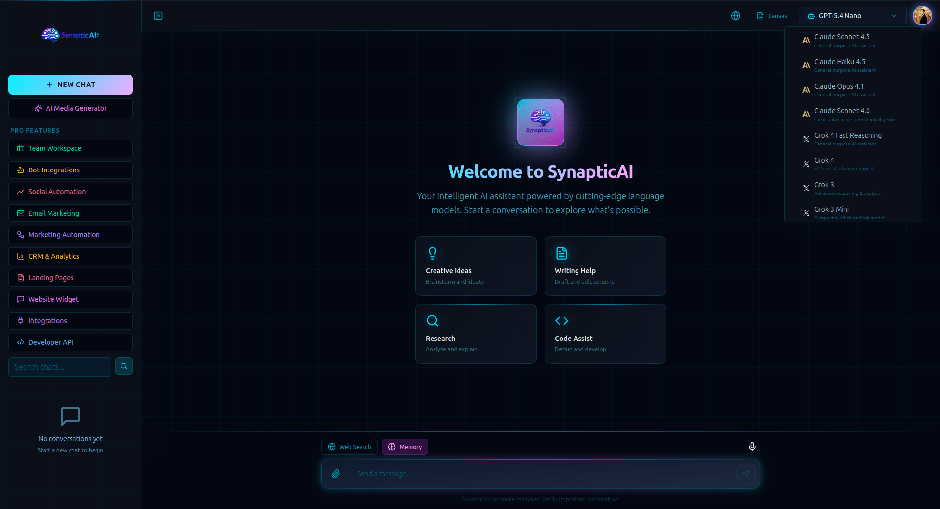 SynapticAI Screenshot