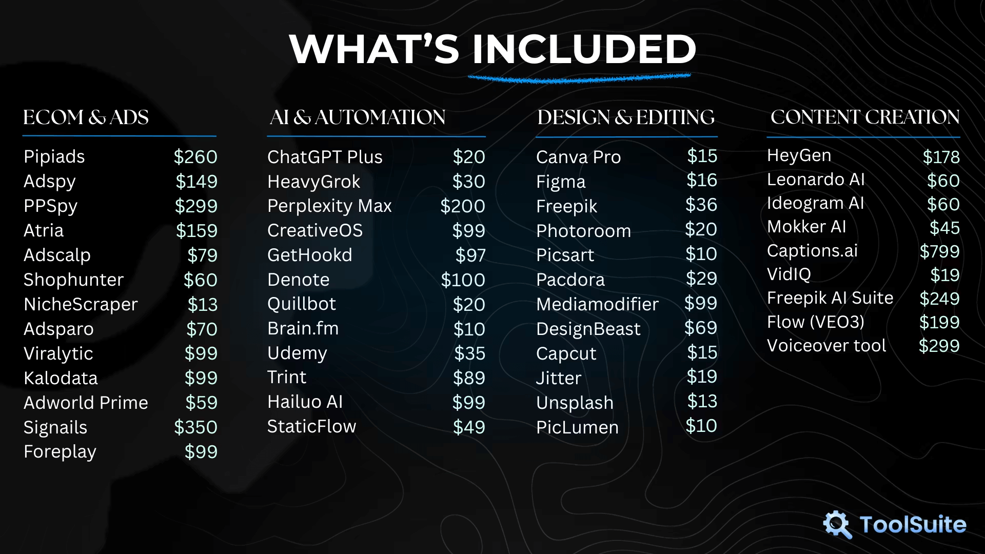 ToolSuite Screenshot