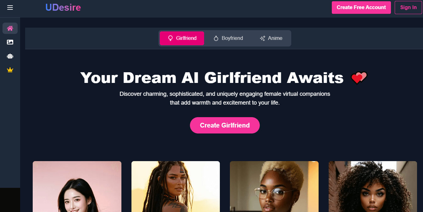 uDesireAI Screenshot