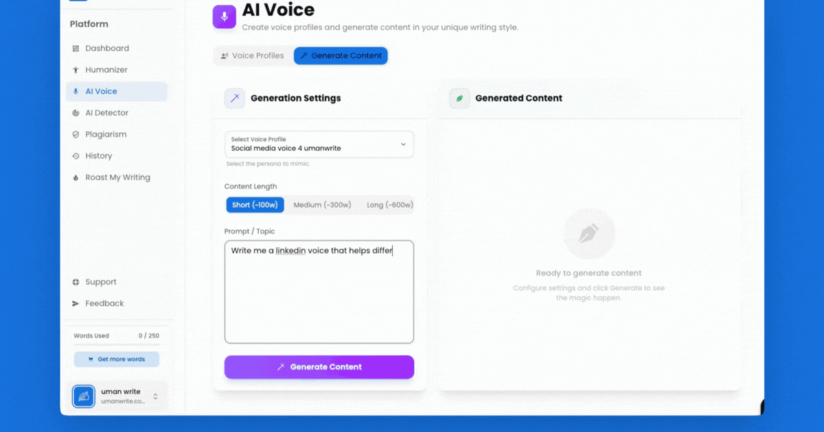 UmanWrite Screenshot