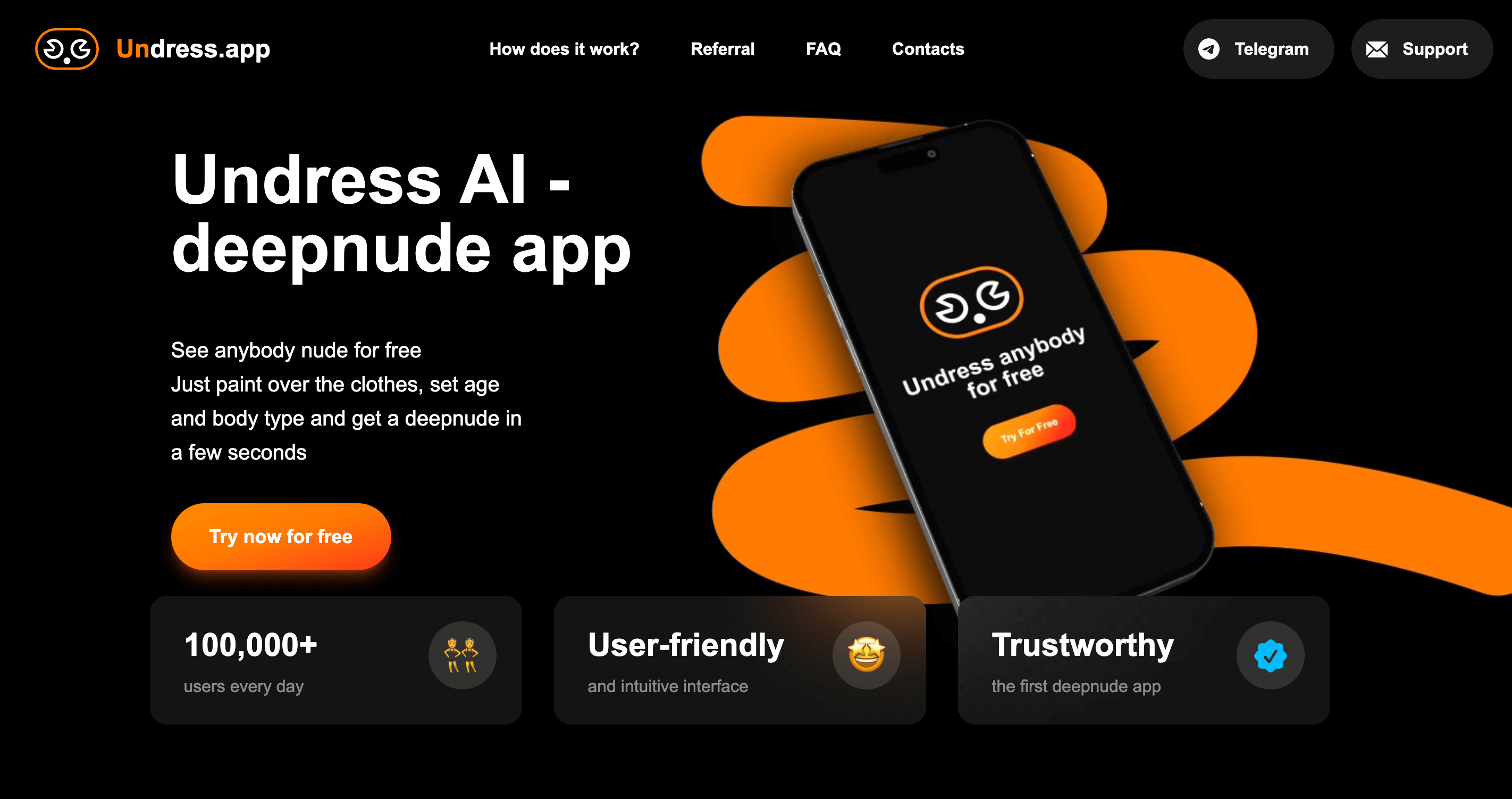 Undress App Screenshot