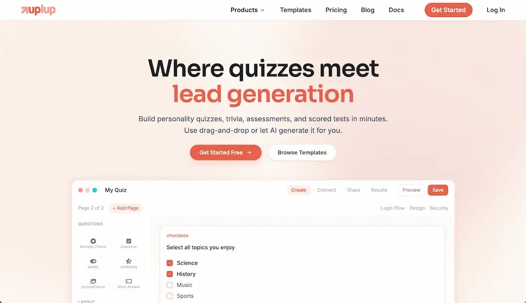 Uplup Screenshot