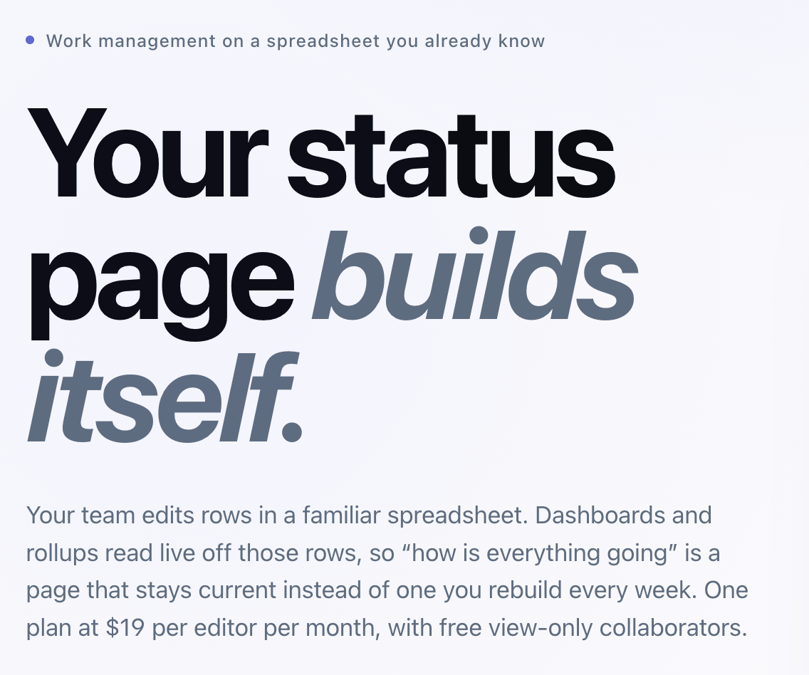 Wisegrid Screenshot