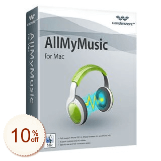 Wondershare AllMyMusic for Mac Rabatt Gutschein-Code