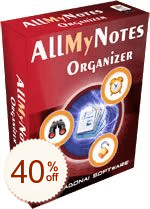 AllMyNotes Organizer Rabatt Gutschein-Code