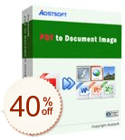 Aostsoft PDF to Document Image Converter Pro Rabatt Gutschein-Code