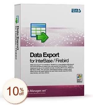 EMS Data Export for InterBase/Firebird Up to 33% OFF Cross-Sell Discount