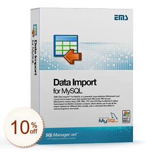 EMS Data Import for MySQL Up to 33% OFF Cross-Sell Discount