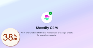 Sheetify CRM Rabatt Gutschein-Code