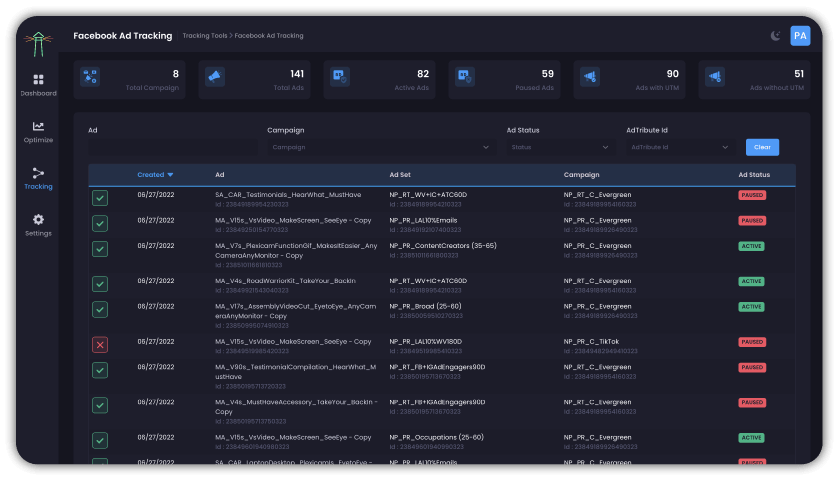 AdBeacon Screenshot