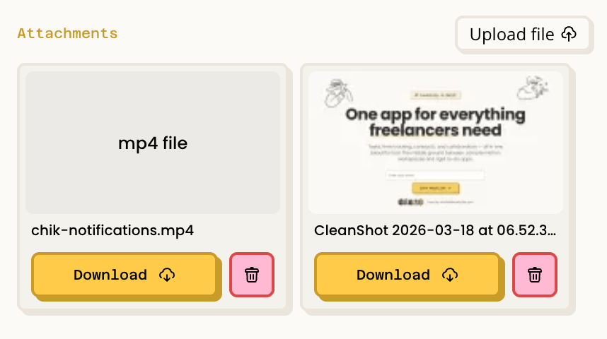 Chik app Screenshot