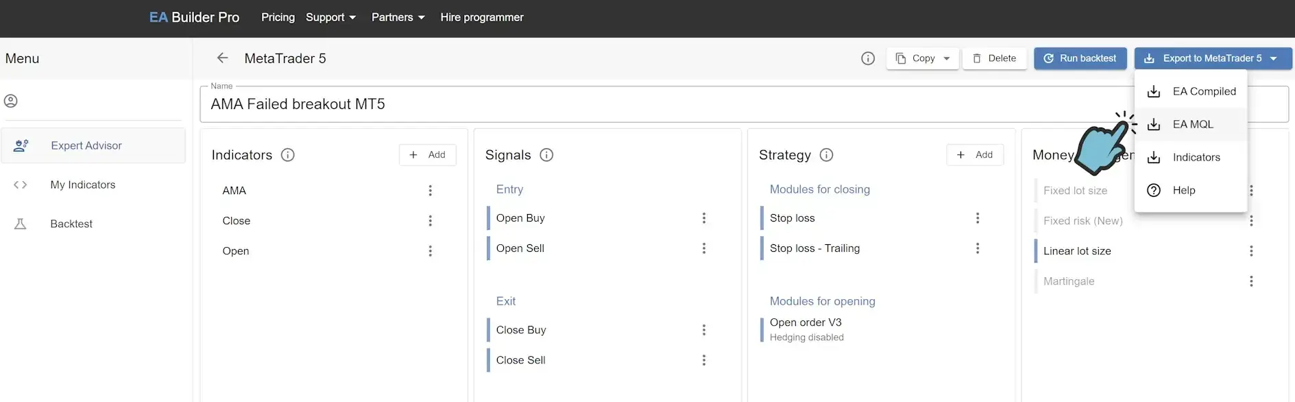 EA Builder Pro Screenshot
