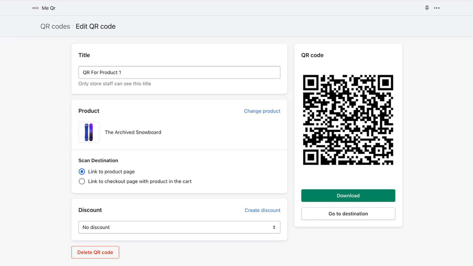 ME-QR Screenshot