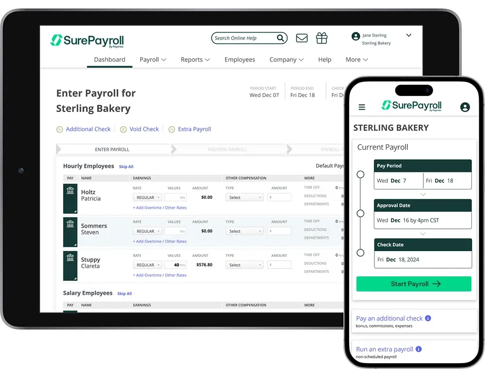 SurePayroll Screenshot