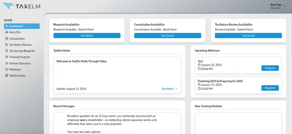 TaxElm Screenshot