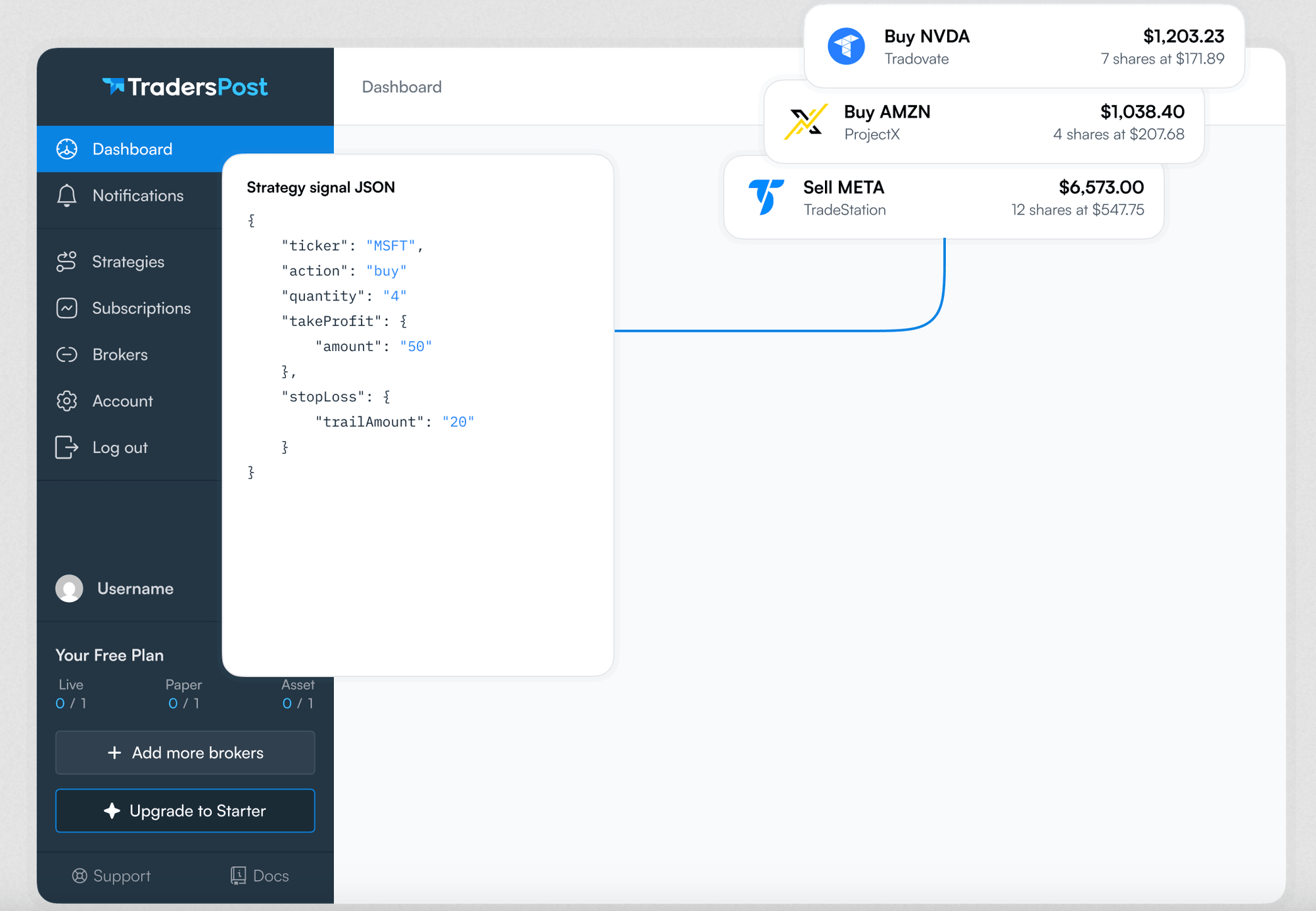 TraderPost Screenshot