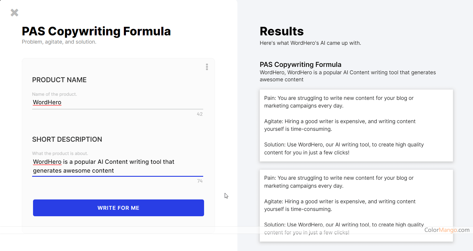 WordHero Screenshot