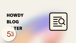 Howdy Blog Filter Discount Coupon Code