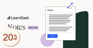 LearnDash Notes Rabatt Gutschein-Code