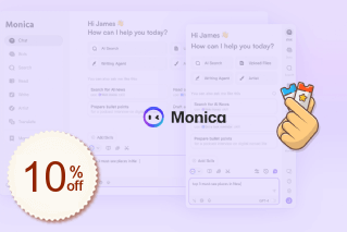 Monica AI Rabatt Gutschein-Code
