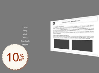 Perspective Menu Rabatt Gutschein-Code