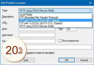 Secure FTP Extension for WYSIWYG Web Builder Rabatt Gutschein-Code
