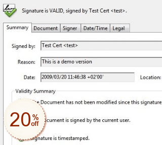 Time Stamp Server Rabatt Gutschein-Code