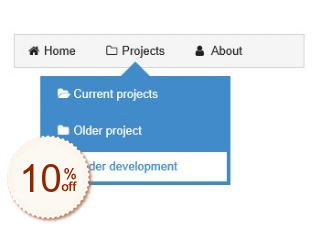 Tooltip Menu Rabatt Gutschein-Code