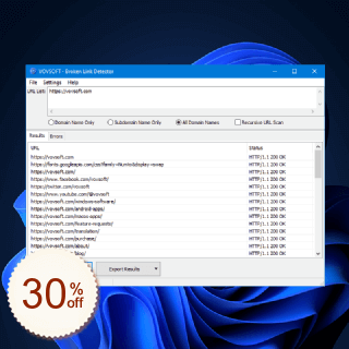 Vovsoft Broken Link Detector Rabatt Gutschein-Code