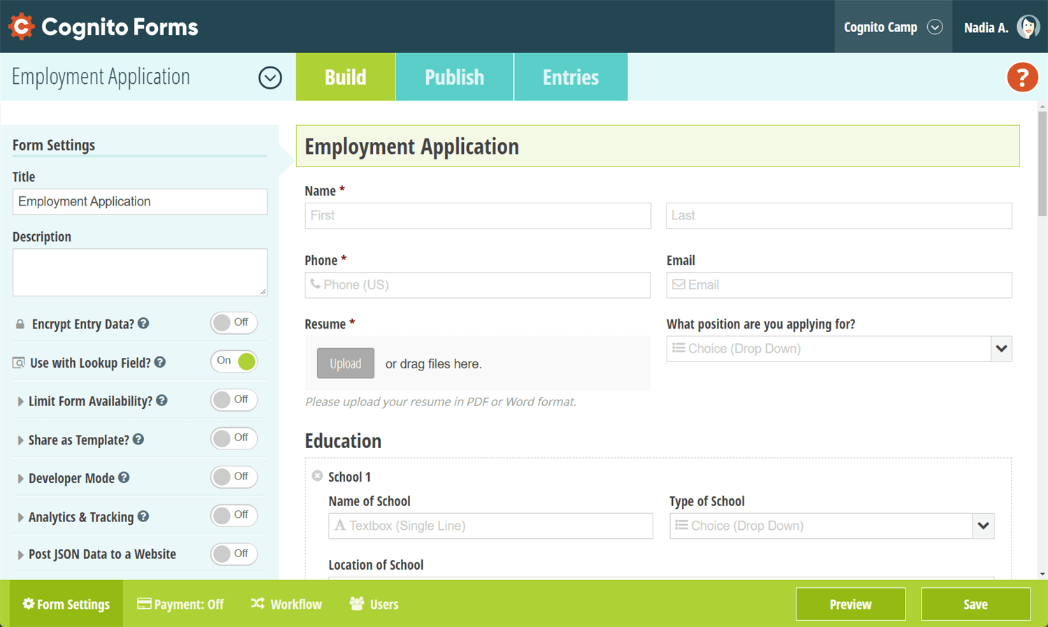 Cognito Forms Screenshot