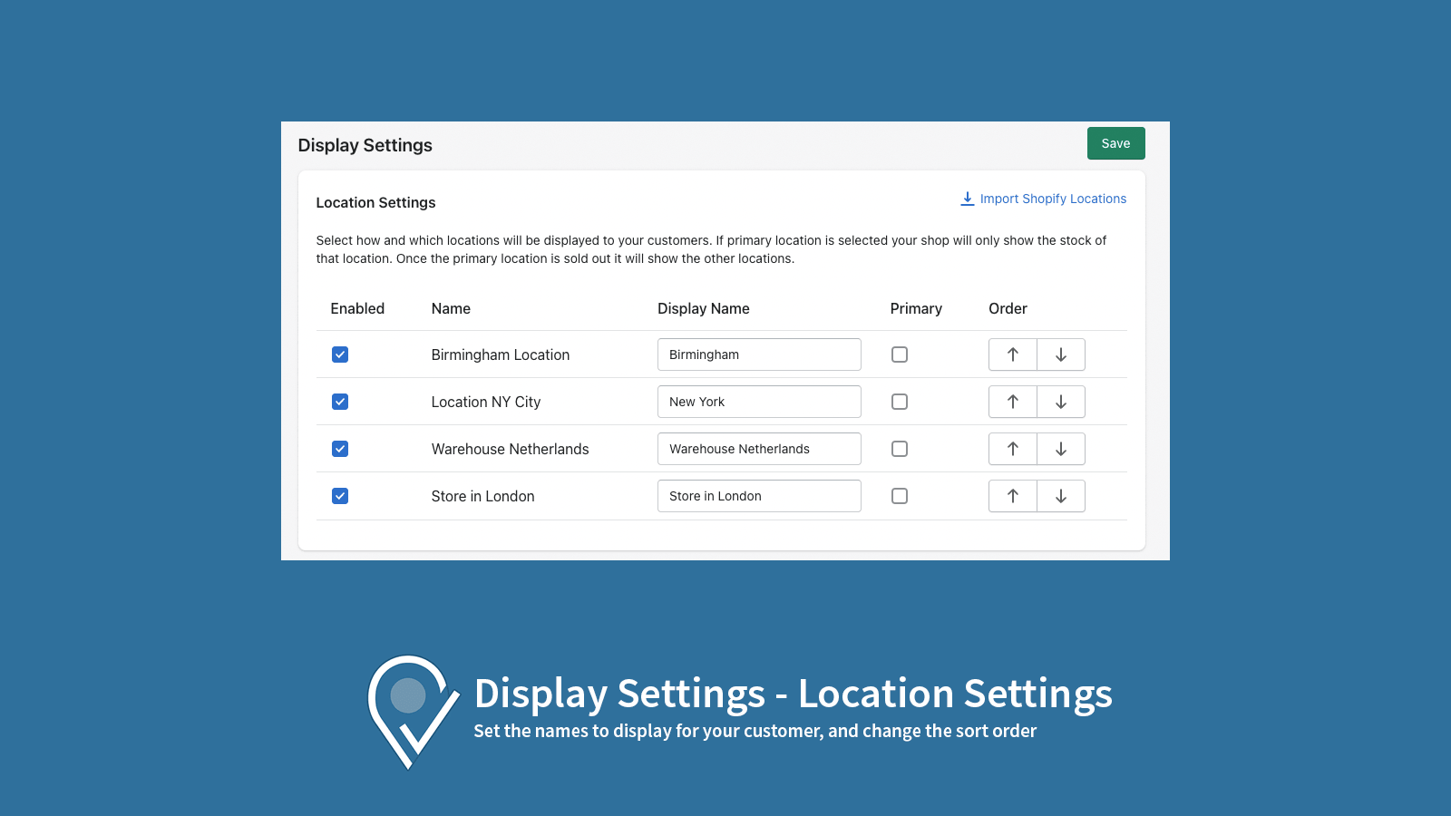 GeoStock Inventory By Location Screenshot