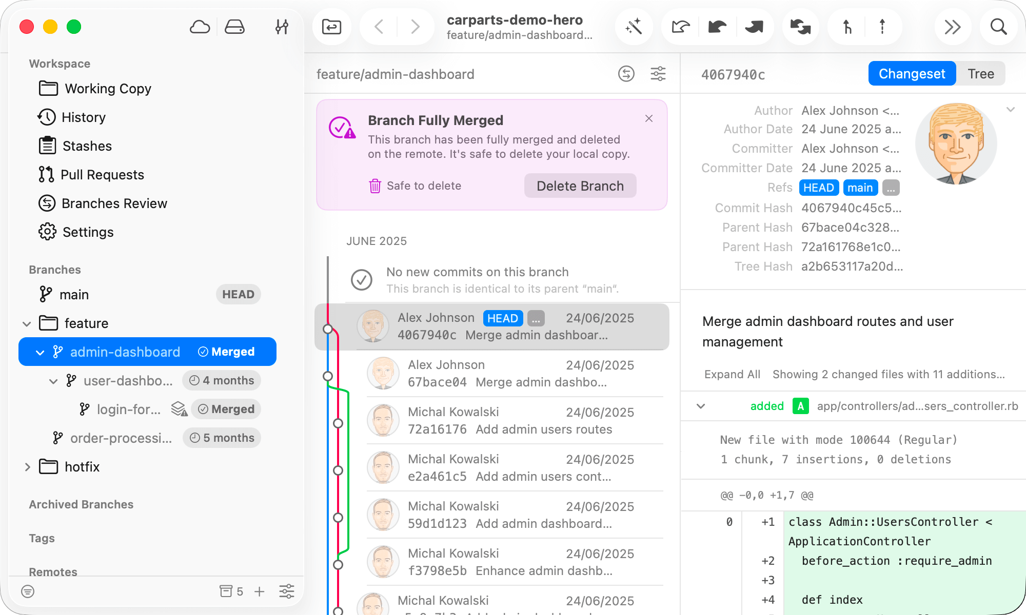 Git Tower Screenshot