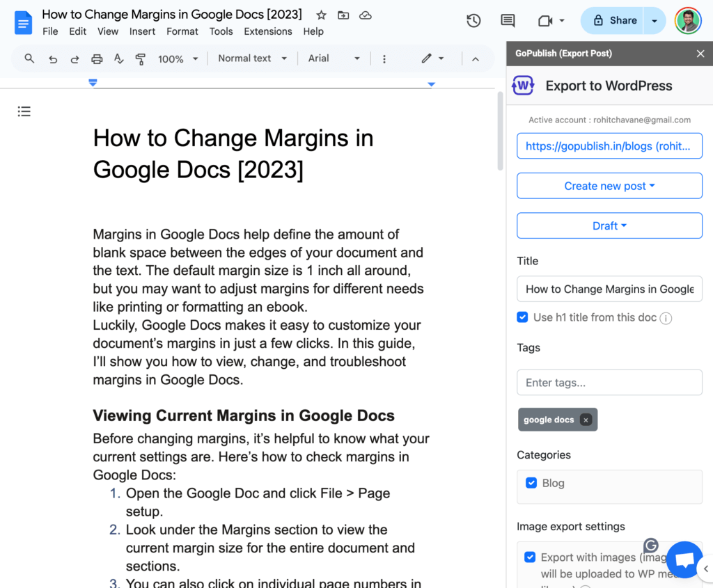 GoPublish Screenshot