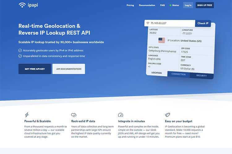 IPAPI Screenshot