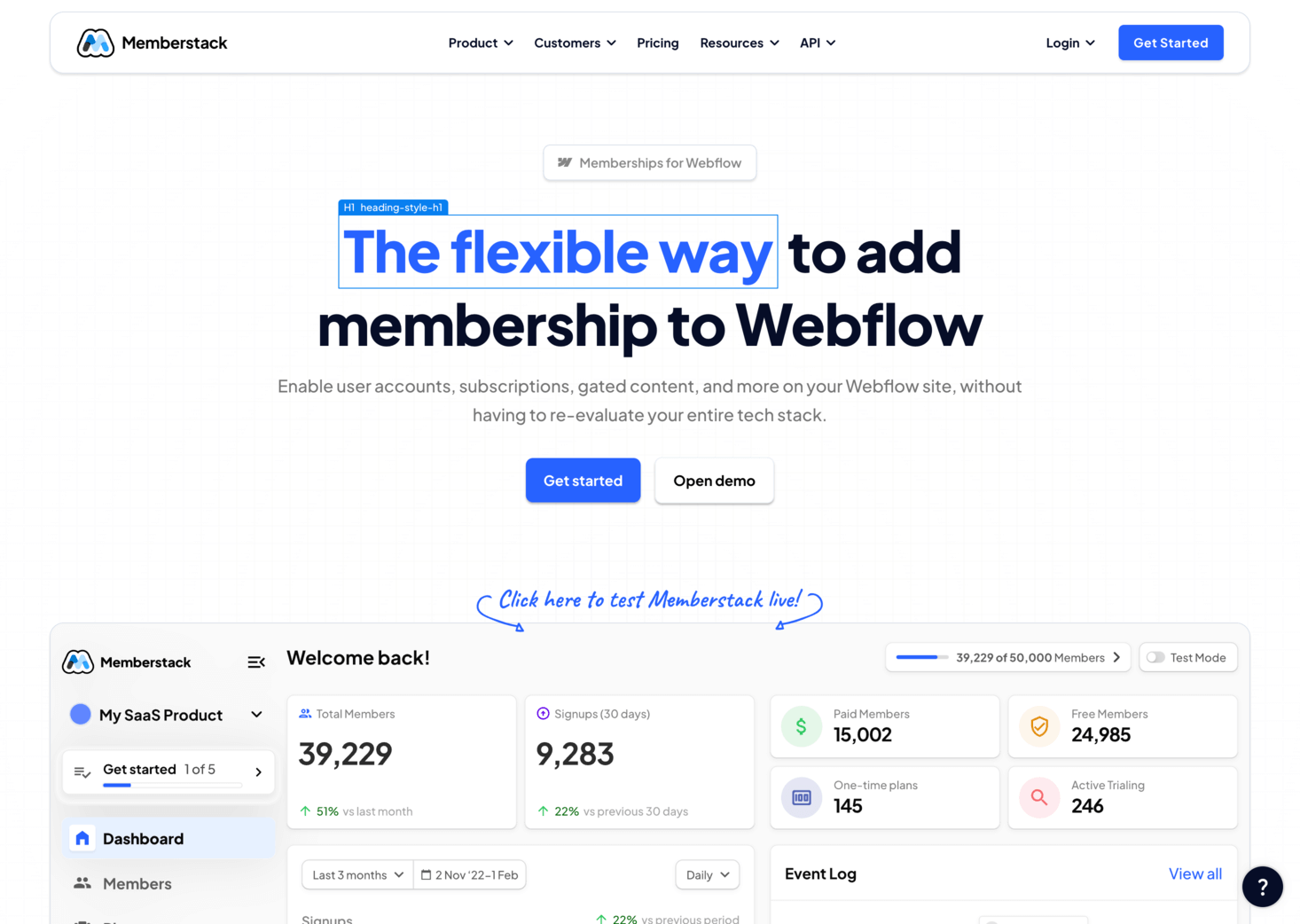 Memberstack Screenshot