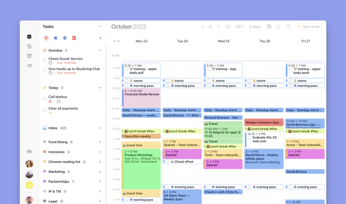 Morgen Calendar Screenshot