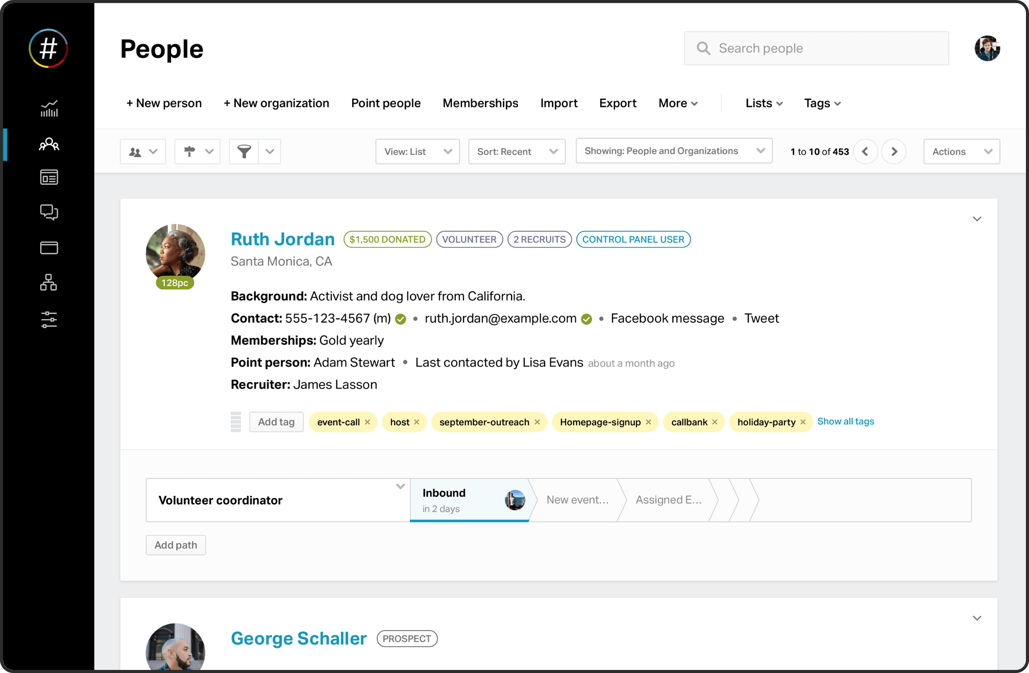 NationBuilder Screenshot