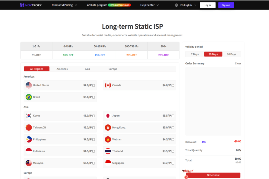 Novproxy Screenshot