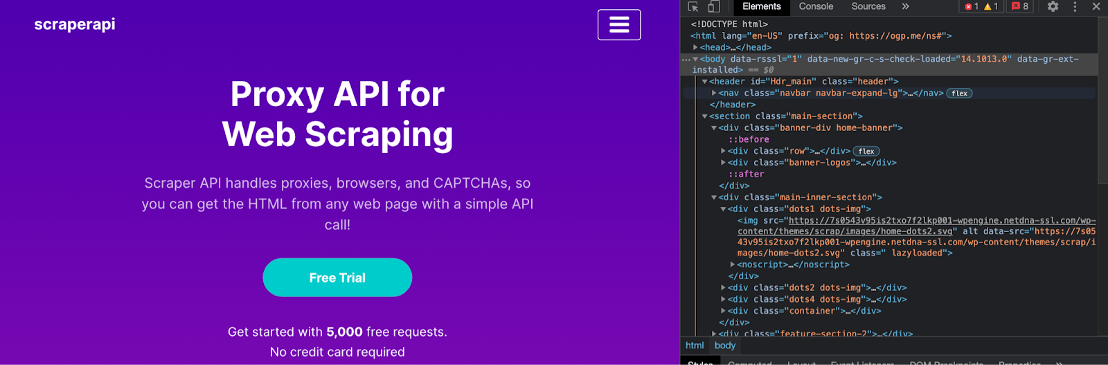 ScraperAPI Screenshot