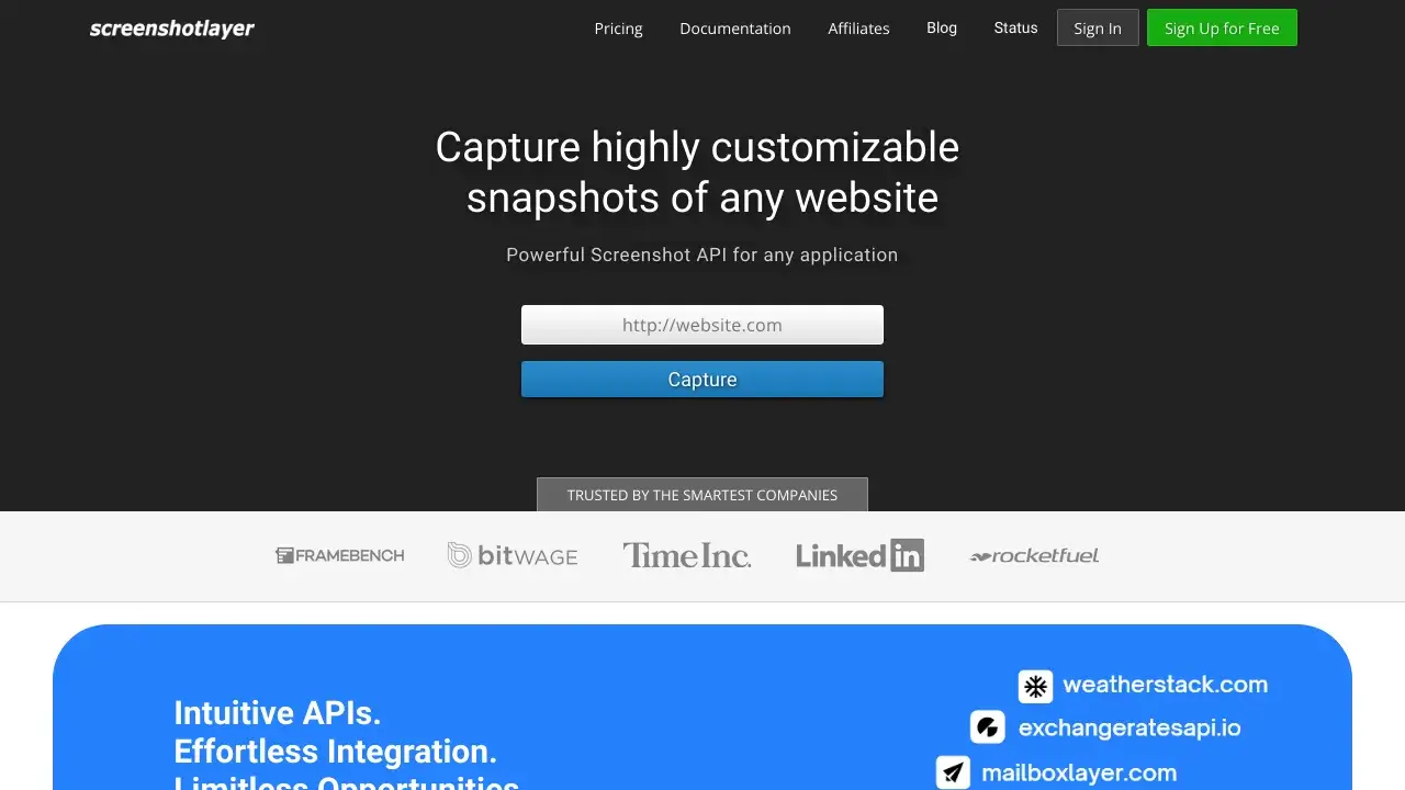 Screenshotlayer Screenshot
