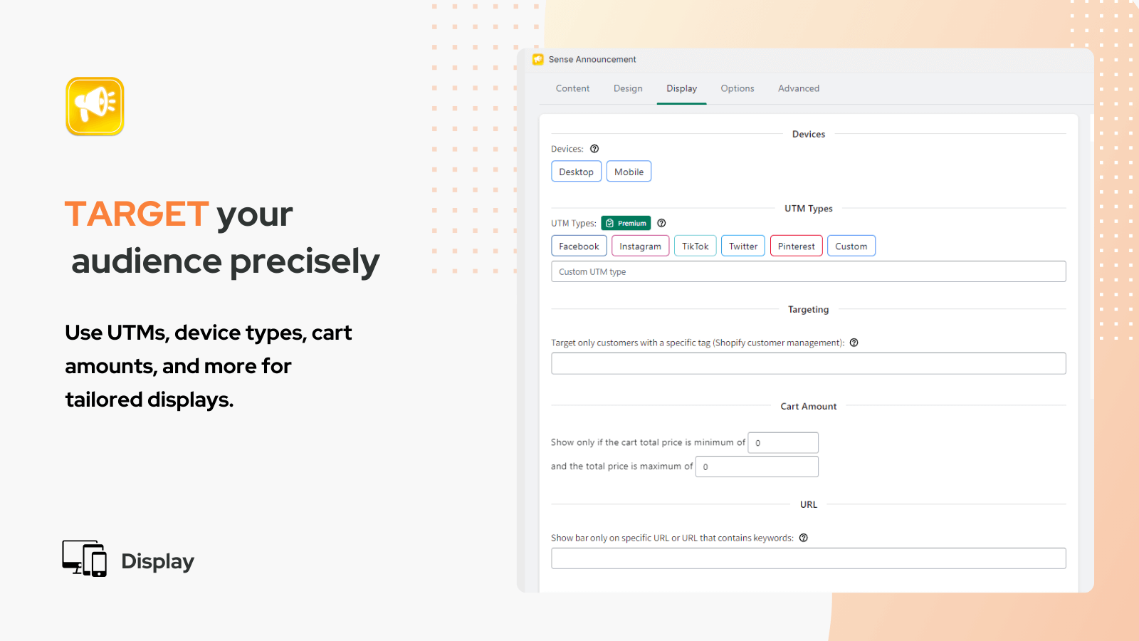 Sense Announcement Bars Screenshot