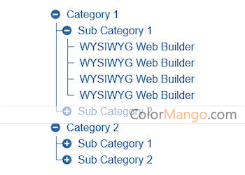 TreeView Menu Screenshot