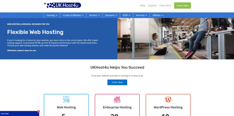 UKHost4u Screenshot