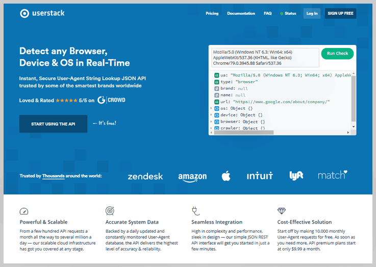 Userstack Screenshot