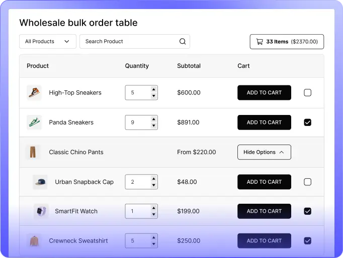 WholesaleX Screenshot