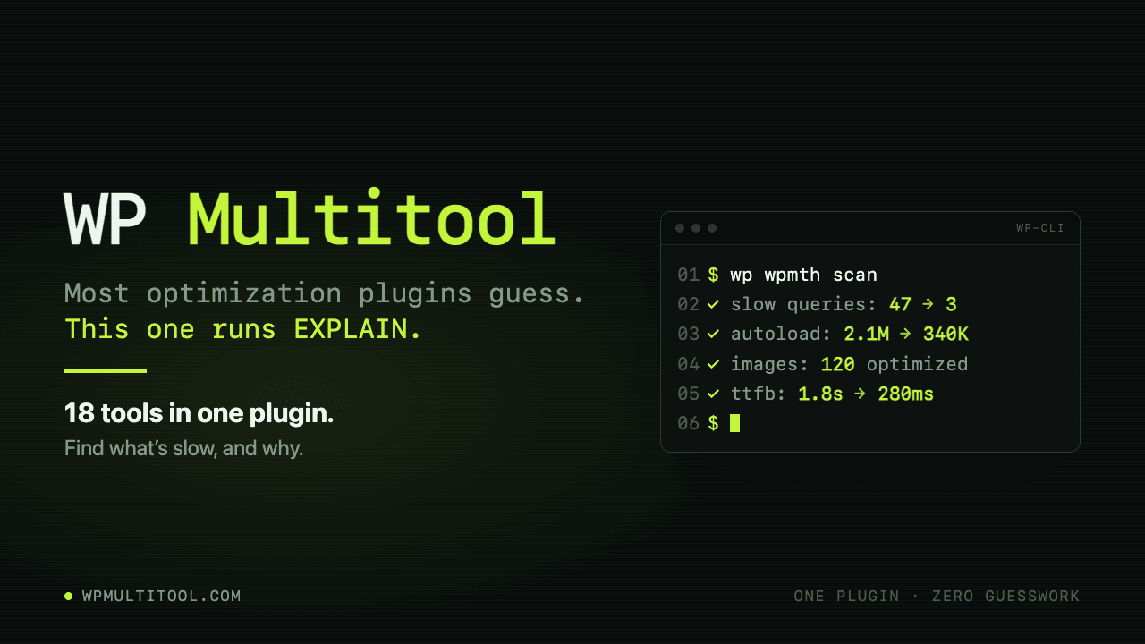 WP Multitool Screenshot