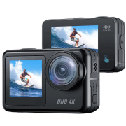 Campark V40/AC02 4K/30FPS WiFi Dual Screen Action Camera 20MP Touch Screen 40M Waterproof Camera